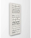 Stupell Industries Grandparents House Rules Canvas Wall Art, 13" X 30" In Multi