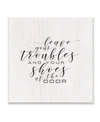 STUPELL INDUSTRIES LEAVE YOUR TROUBLES AND SHOES AT THE DOOR WALL PLAQUE ART, 10" X 15"