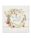 Stupell Industries Rustic Blooms Live The Life You Love Wall Plaque Art, 12" X 12" In Multi