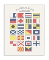Stupell Industries Nautical Flag Alphabet Wall Plaque Art, 10" X 15" In Multi