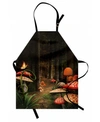 Ambesonne Mushroom Apron In Orange