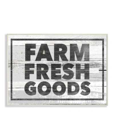 Stupell Industries Farm Fresh Goods Distressed Wood Wall Plaque Art, 10" X 15" In Multi