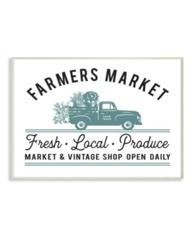 Stupell Industries Farmer's Market Icon Vintage-inspired Sign Wall Plaque Art, 10" X 15" In Multi