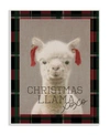 STUPELL INDUSTRIES CHRISTMAS LLAMA XOXO WALL PLAQUE ART, 12.5" X 18.5"