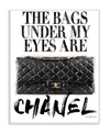 STUPELL INDUSTRIES GLAM BAGS UNDER MY EYES BLACK BAG WALL PLAQUE ART, 12.5" X 18.5"