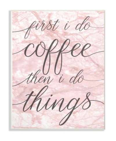 Stupell Industries Coffee Things Wall Plaque Art, 10" X 15" In Multi