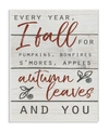 Stupell Industries Every Year I Fall For You Red And Gray Typography Wall Plaque Art, 10" X 15" In Multi