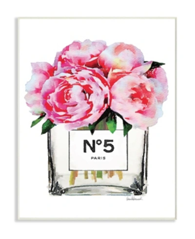 Stupell Industries Glam Paris Vase With Pink Peony Wall Plaque Art, 10" X 15" In Multi