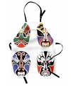 Ambesonne Kabuki Mask Apron In Multi