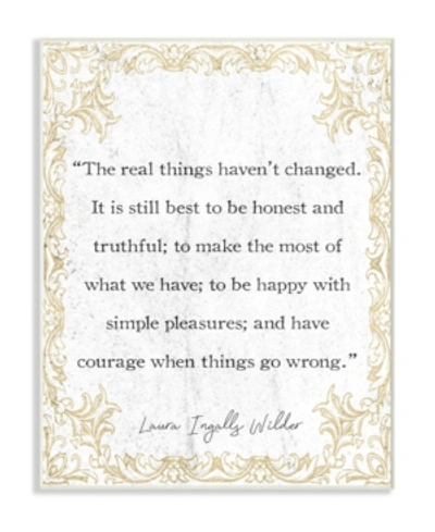 Stupell Industries Real Things Havent Changed Foil Look Wall Plaque Art, 12.5" X 18.5" In Multi