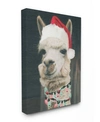 Stupell Industries Christmas Llama Canvas Wall Art, 16" X 20" In Multi