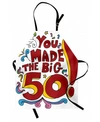 Ambesonne 50th Birthday Apron In Multi