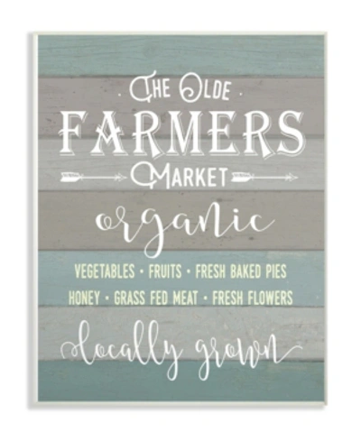 Stupell Industries Olde Farmers Market Wall Plaque Art, 12.5" X 18.5" In Multi