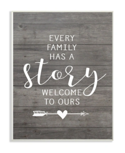 Stupell Industries Every Family Has A Story Wall Plaque Art, 12.5" X 18.5" In Multi