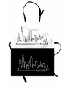 AMBESONNE CHICAGO SKYLINE APRON