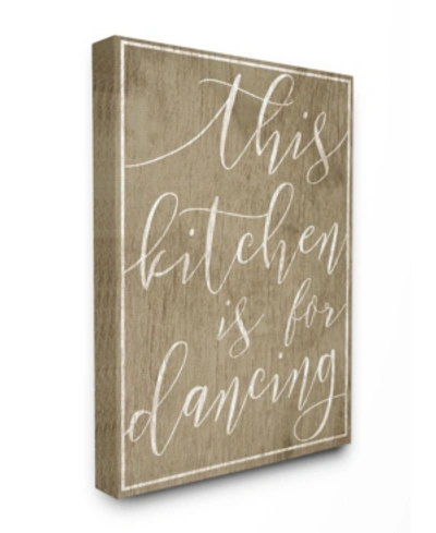 Stupell Industries This Kitchen Is For Dancing Canvas Wall Art, 24" X 30" In Multi