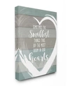 Stupell Industries Smallest Things Most Room In Heart Planked Canvas Wall Art, 24" X 30" In Multi