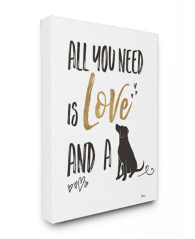 Stupell Industries Dog Lover Typography Canvas Wall Art, 24" X 30" In Multi