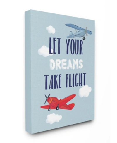 Stupell Industries Let Your Dreams Take Flight Airplanes Canvas Wall Art, 24" X 30" In Multi