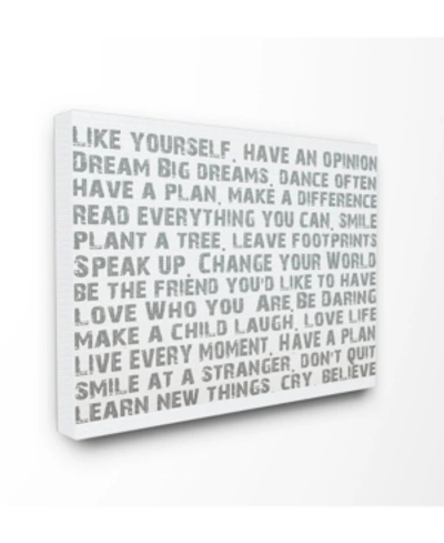 Stupell Industries Home Decor Like Yourself Inspirational Typography Canvas Wall Art, 24" X 30" In Multi