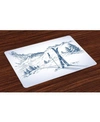 AMBESONNE WINTER PLACE MATS, SET OF 4