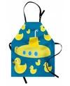 Ambesonne Rubber Duck Apron In Green
