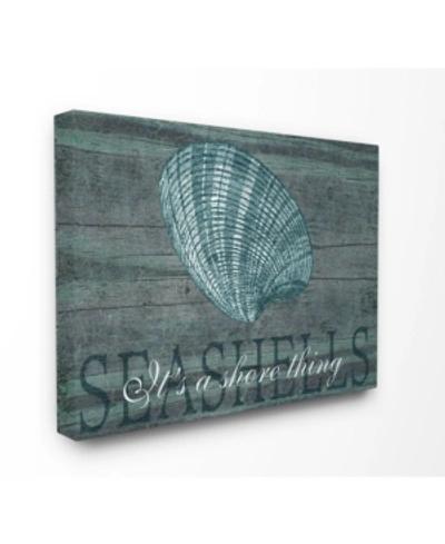 Stupell Industries Home Decor It's A Shore Thing Seashell Canvas Wall Art, 24" X 30" In Multi