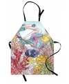 Ambesonne Mermaid Apron In Yellow