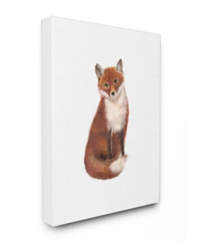 Stupell Industries Red Fox Watercolor Illustration Canvas Wall Art, 24" X 30" In Multi