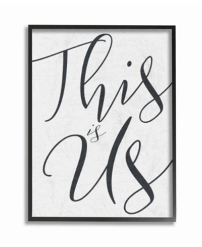 Stupell Industries This Is Us Typography Framed Giclee Art, 16" X 20" In Multi