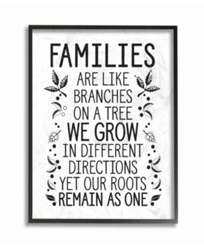 Stupell Industries Families Are Like Branches Framed Giclee Art, 16" X 20" In Multi