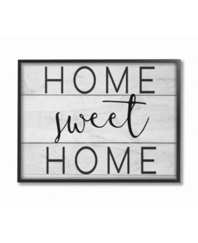 Stupell Industries Home Sweet Home Planks Framed Giclee Art, 16" X 20" In Multi