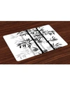 AMBESONNE TREE OF LIFE PLACE MATS, SET OF 4