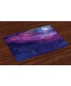 AMBESONNE OUTER SPACE PLACE MATS, SET OF 4