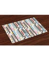 Ambesonne Abstract Place Mats, Set Of 4 In Multi