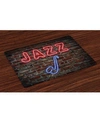 AMBESONNE MUSIC PLACE MATS, SET OF 4