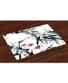 AMBESONNE JAPANESE PLACE MATS, SET OF 4