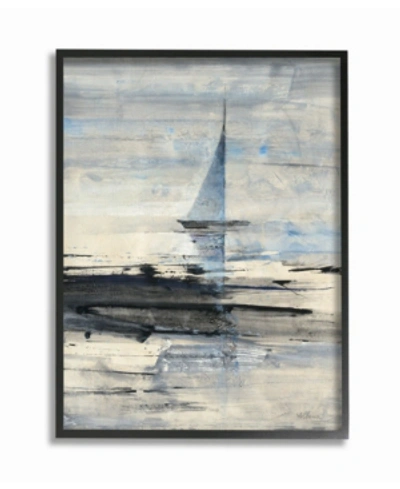 Stupell Industries Abstract Sailing Framed Giclee Art, 16" X 20" In Multi