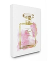 Stupell Industries Glam Perfume Bottle Gold Pink Canvas Wall Art, 16" X 20" In Multi