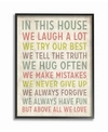 Stupell Industries Home Decor In This House We Inspirational Art Framed Giclee Art, 11" X 14" In Multi