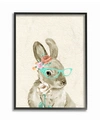 Stupell Industries Woodland Bunny With Cat Eye Glasses Framed Giclee Art, 11" X 14" In Multi