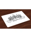 AMBESONNE QUEEN PLACE MATS, SET OF 4