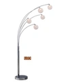 ARTIVA USA MANHATTAN QUAN 84" 5-ARCH CRYSTAL BALL LED FLOOR LAMP WITH DIMMER