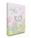Stupell Industries The Kids Room Pastel Butterfly And Dragonfly Canvas Wall Art, 16" X 20" In Multi