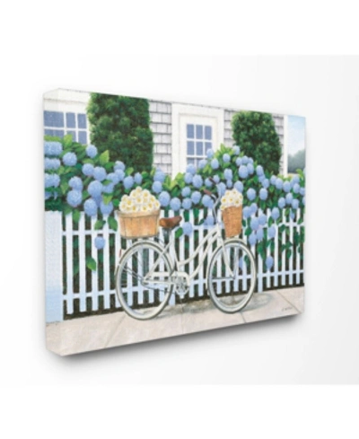 Stupell Industries Cape Cod Daisy Bike Canvas Wall Art, 16" X 20" In Multi