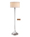 Artiva Usa Florenza 63" Dual Light Led Floor Lamp With Dimmer In Silver