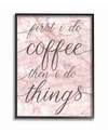 STUPELL INDUSTRIES COFFEE THINGS FRAMED GICLEE ART, 16" X 20"
