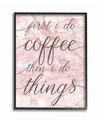 Stupell Industries Coffee Things Framed Giclee Art, 16" X 20" In Multi