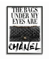 Stupell Industries Glam Bags Under My Eyes Black Bag Framed Giclee Art, 16" X 20" In Multi