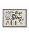 Stupell Industries Come In Stay Awhile Take Your Shoes Off Framed Giclee Art, 11" X 14" In Multi